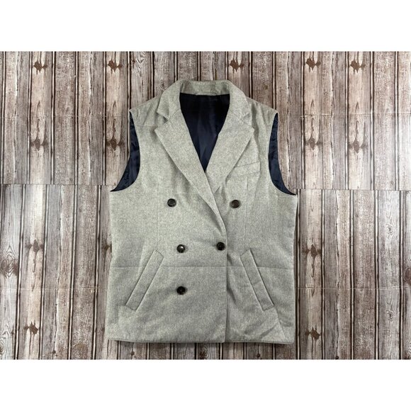 Suitsupply 100% Cashmere Carlo Barbera bodywarmer waiscoat vest sz M color grey - Picture 1 of 7